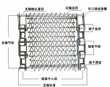 链条驱动型网带